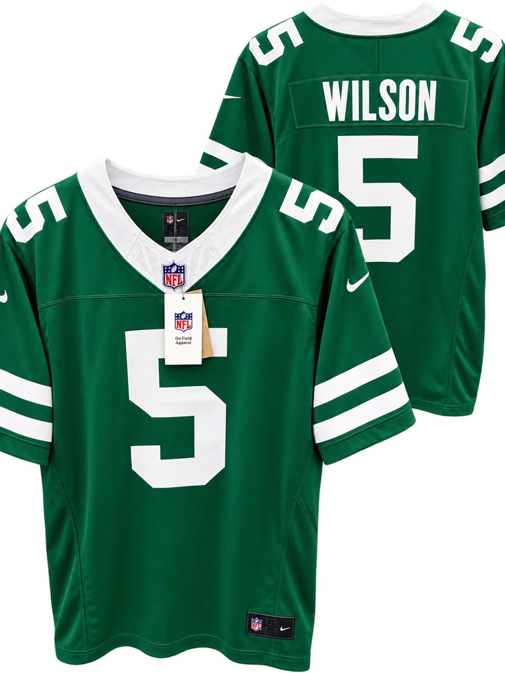 Nike New York Jets Garrett Wilson #5 Jersey Men’s XL Green NWT